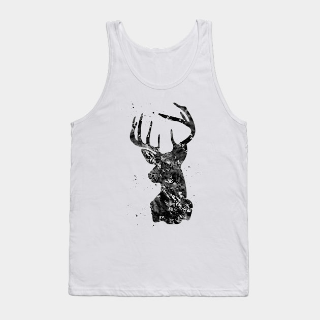 Stag Portrait Tank Top by erzebeth